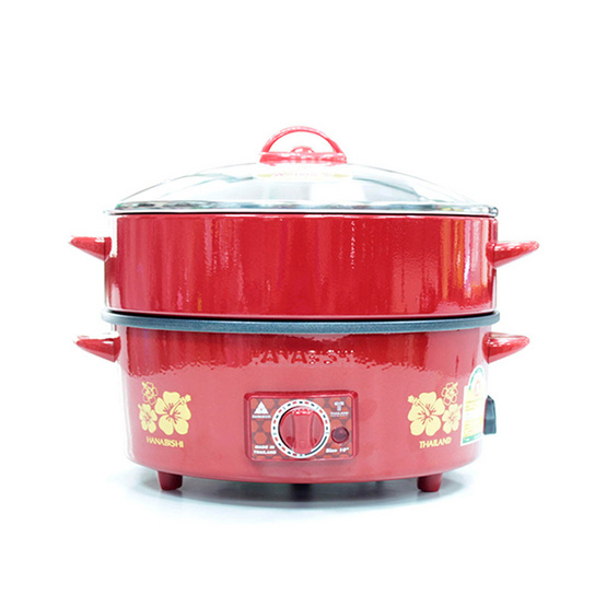 Hanabishi กระทะไฟฟ้า 750 วัตต์ รุ่น HGP-10STG (คละลาย) Hanabishi กระทะไฟฟ้า 750 วัตต์ รุ่น HGP-10STG (คละลาย)