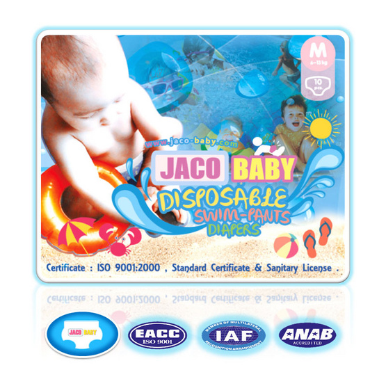 Jaco Baby ผ้าอ้อมสำเร็จรูปสำหรับว่ายน้ำ ขนาด M 3 ชิ้น (ยกลัง) Jaco Baby ผ้าอ้อมสำเร็จรูปสำหรับว่ายน้ำ ขนาด M 3 ชิ้น (ยกลัง)