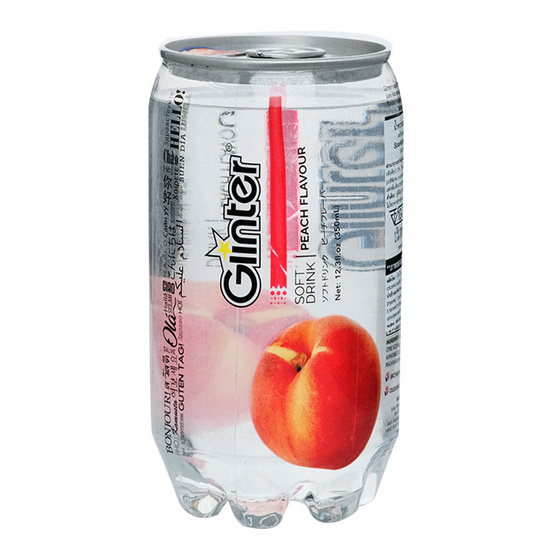 Glinter Softdrink Peach 350 ml Pack 6 Glinter Softdrink Peach 350 ml Pack 6