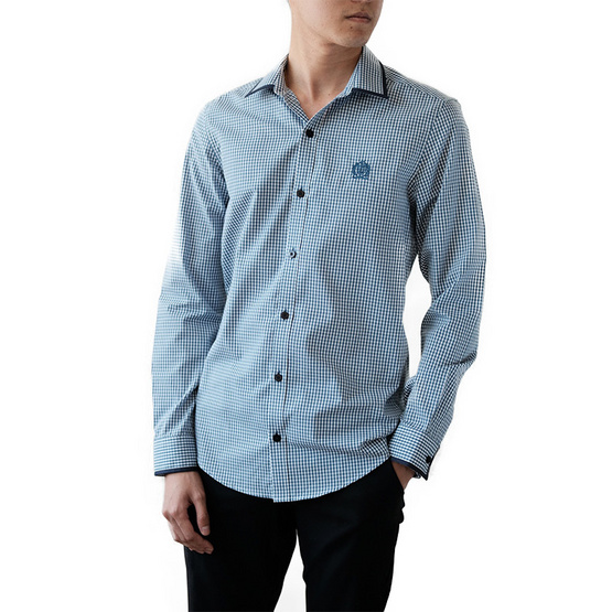 FQ&L เสื้อเชิ้ตผู้ชาย ( MMFLJ-070-S6) สี BLUE SEA FQ&L เสื้อเชิ้ตผู้ชาย ( MMFLJ-070-S6) สี BLUE SEA