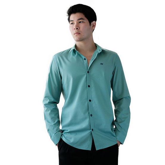 FQ&L เสื้อเชิ้ตผู้ชาย ( MMFLJ-090-S5) สี BLUE SEA FQ&L เสื้อเชิ้ตผู้ชาย ( MMFLJ-090-S5) สี BLUE SEA