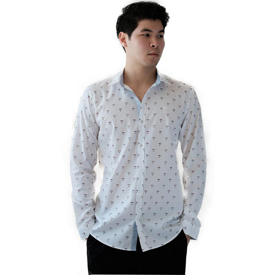 FQ&L เสื้อเชิ้ตผู้ชาย ( MMFLJ-107-W0) สี WHITE FQ&L เสื้อเชิ้ตผู้ชาย ( MMFLJ-107-W0) สี WHITE