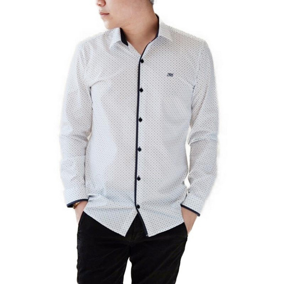 FQ&L เสื้อเชิ้ตผู้ชาย ( MMFLJ-119-W0 ) สี WHITE FQ&L เสื้อเชิ้ตผู้ชาย ( MMFLJ-119-W0 ) สี WHITE