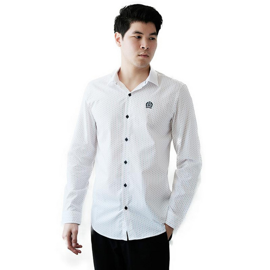 FQ&L เสื้อเชิ้ตผู้ชาย ( MMFLJ-123-W0 ) สี WHITE FQ&L เสื้อเชิ้ตผู้ชาย ( MMFLJ-123-W0 ) สี WHITE