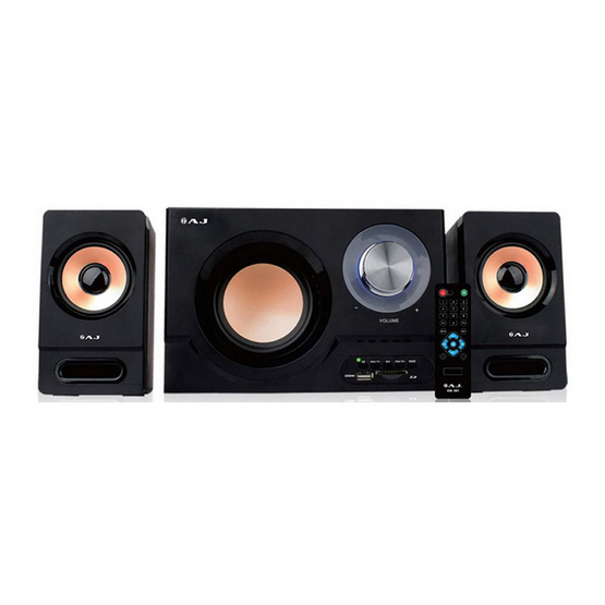 AJ ชุดลำโพงมัลติมีเดีย 2.1 รุ่น HS-101 AJ ชุดลำโพงมัลติมีเดีย 2.1 รุ่น HS-101
