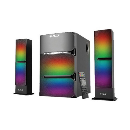 AJ ชุดลำโพงมัลติมีเดีย 2.1 รุ่น HS-136 AJ ชุดลำโพงมัลติมีเดีย 2.1 รุ่น HS-136