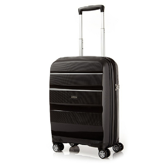 American Tourister กระเป๋าเดินทางรุ่น BON AIR DELUXE SPINNER 55CM EXP(20นิ้ว) สี BLACK American Tourister กระเป๋าเดินทางรุ่น BON AIR DELUXE SPINNER 55CM EXP(20นิ้ว) สี BLACK