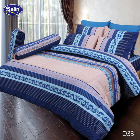 Satin ผ้าปูที่นอน 6 ฟุต 5 ชิ้น Satin ผ้าปูที่นอน 6 ฟุต 5 ชิ้น