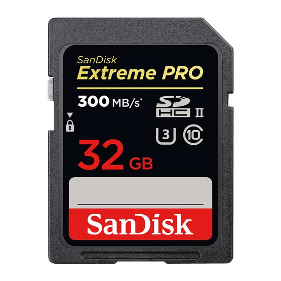 SanDisk Extreme Pro SD Card 32GB Speed 300MBs SanDisk Extreme Pro SD Card 32GB Speed 300MBs