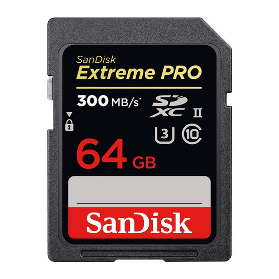 SanDisk Extreme Pro SD Card 64GB Speed 300MBs SanDisk Extreme Pro SD Card 64GB Speed 300MBs