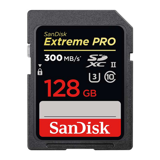 SanDisk Extreme Pro SD Card 128GB Speed 300MBs SanDisk Extreme Pro SD Card 128GB Speed 300MBs