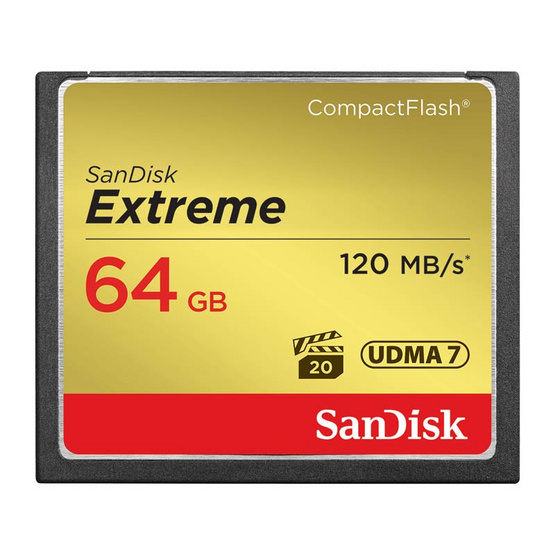 SanDisk Extreme CF Card 64GB Speed 120MBs SanDisk Extreme CF Card 64GB Speed 120MBs