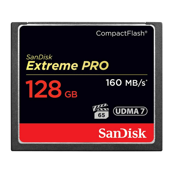 SanDisk Extreme Pro CF Card 128GB Speed 160MBs SanDisk Extreme Pro CF Card 128GB Speed 160MBs