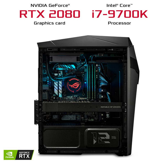 Asus Gaming Desktop ROG Strix GL12CX-TH002T IRON GRAY with transparent side panel Asus Gaming Desktop ROG Strix GL12CX-TH002T IRON GRAY with transparent side panel