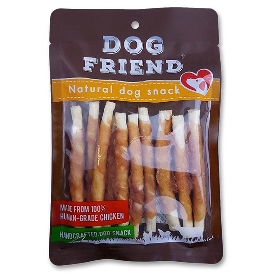 DOG FRIEND อกไก่พันครั้นชี่สติ๊ก 10 ชิ้น x 2 แพ็ค DOG FRIEND อกไก่พันครั้นชี่สติ๊ก 10 ชิ้น x 2 แพ็ค