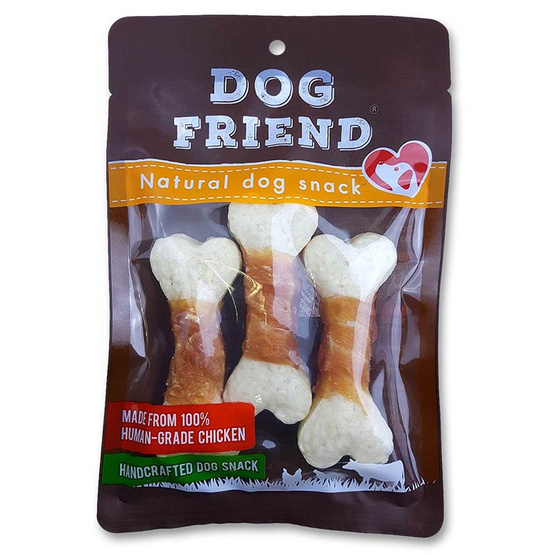 DOG FRIEND อกไก่พันครั้นชี่โบน 3 ชิ้น x 2 แพ็ค DOG FRIEND อกไก่พันครั้นชี่โบน 3 ชิ้น x 2 แพ็ค