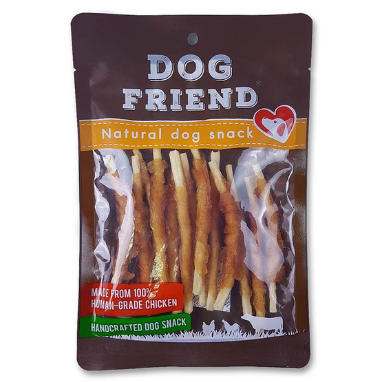 DOG FRIEND อกไก่พันสติ๊กนิ่ม 120 กรัม x 2 แพ็ค DOG FRIEND อกไก่พันสติ๊กนิ่ม 120 กรัม x 2 แพ็ค
