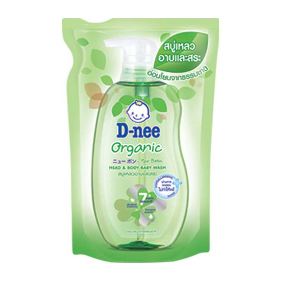 D-nee ออร์แกนิค นิวบอร์น สบู่เหลว เฮด & บอดี้ สีเขียว 350 มล. D-nee ออร์แกนิค นิวบอร์น สบู่เหลว เฮด & บอดี้ สีเขียว 350 มล.