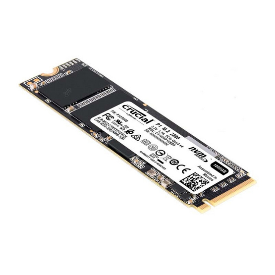 Crucial SSD P1 3D NAND NVMe PCIe M.2 1 TB Crucial SSD P1 3D NAND NVMe PCIe M.2 1 TB
