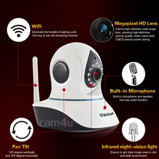 Vstarcam กล้องวงจรปิด IP Camera รุ่น C7838 Vstarcam กล้องวงจรปิด IP Camera รุ่น C7838
