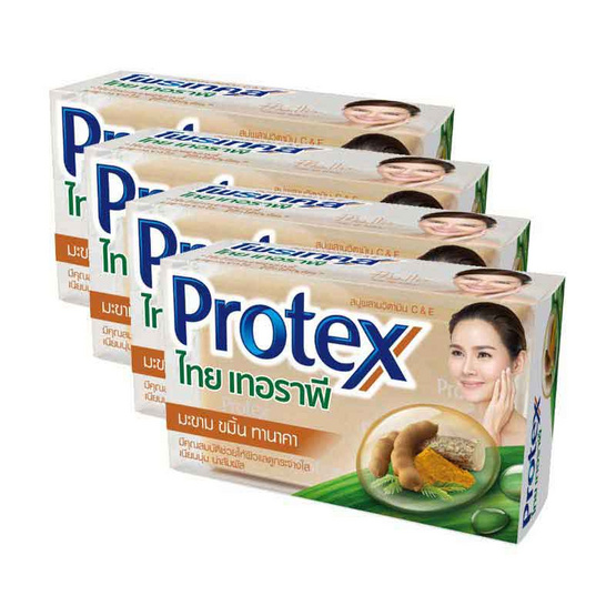 สบู่โพรเทคส์ไทยเทอราพีมะขามขมิ้นทานาคา (แพ็ค 4) สบู่โพรเทคส์ไทยเทอราพีมะขามขมิ้นทานาคา (แพ็ค 4)