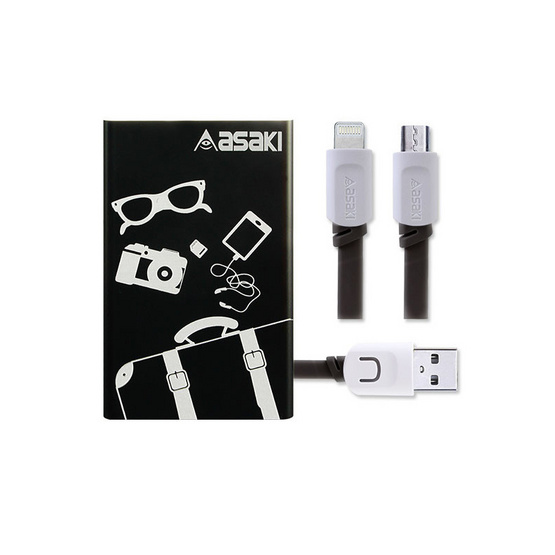 Asaki แบตเตอรี่สำรอง 5200mAh รุ่น A-B590 Asaki แบตเตอรี่สำรอง 5200mAh รุ่น A-B590
