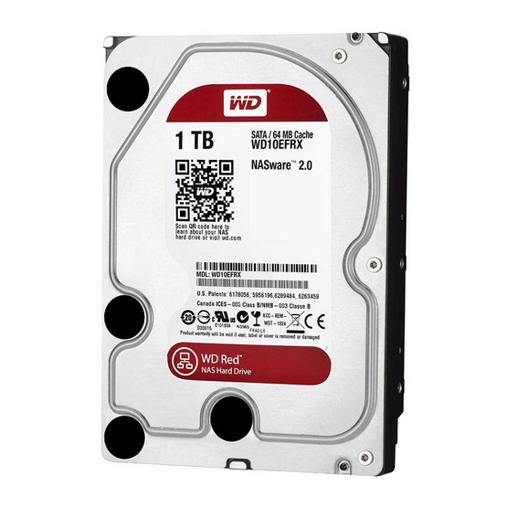 WD Caviar Red 3.5" HDD NAS SATA3(6Gb/s) 64MB 5400RPM 1 TB (WD10EFRX) WD Caviar Red 3.5" HDD NAS SATA3(6Gb/s) 64MB 5400RPM 1 TB (WD10EFRX)