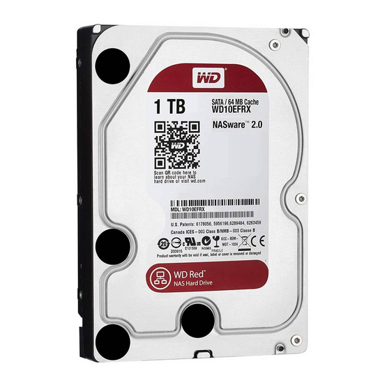 WD Caviar Red 3.5" HDD NAS SATA3(6Gb/s) 64MB 5400RPM 1 TB (WD10EFRX) WD Caviar Red 3.5" HDD NAS SATA3(6Gb/s) 64MB 5400RPM 1 TB (WD10EFRX)