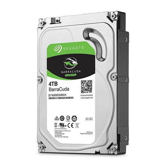 Seagate BarraCuda Compute HDD 3.5" 5400 RPM 256MB SATA 6GB/s (ST4000DM004) 4TB Seagate BarraCuda Compute HDD 3.5" 5400 RPM 256MB SATA 6GB/s (ST4000DM004) 4TB