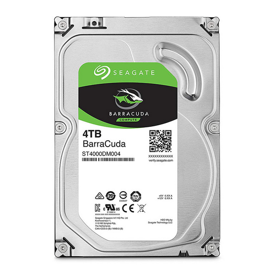 Seagate BarraCuda Compute HDD 3.5" 5400 RPM 256MB SATA 6GB/s (ST4000DM004) 4TB Seagate BarraCuda Compute HDD 3.5" 5400 RPM 256MB SATA 6GB/s (ST4000DM004) 4TB