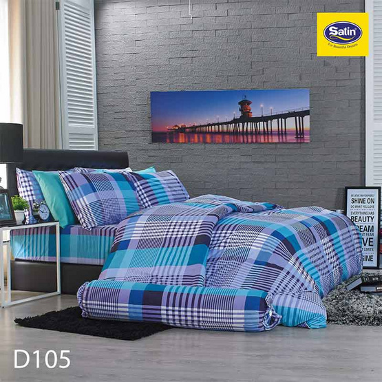Satin ผ้าปูที่นอน 3ชิ้น D105 Satin ผ้าปูที่นอน 3ชิ้น D105