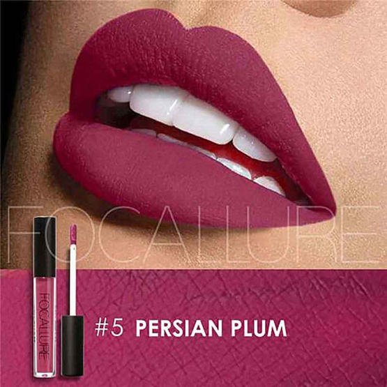 FOCALLURE ลิปสติก เนื้อครีมกึ่งแมท กันน้ำ #5 FOCALLURE ลิปสติก เนื้อครีมกึ่งแมท กันน้ำ #5