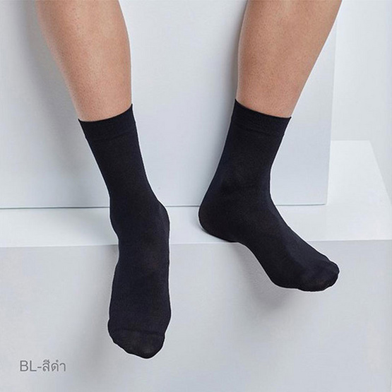 ถุงเท้าทำงาน ถุงเท้าผู้ใหญ่ ถุงเท้าผู้ชายติดแอร์ Men Cool Socks Sanremo แซนรีโม NIS-SRM1-BLF สีดำ กระชับ บางเบา สวมใส่เย็นสบาย (Free Size Pack 6 คู่) ถุงเท้าทำงาน ถุงเท้าผู้ใหญ่ ถุงเท้าผู้ชายติดแอร์ Men Cool Socks Sanremo แซนรีโม NIS-SRM1-BLF สีดำ กระชับ บางเบา สวมใส่เย็นสบาย (Free Size Pack 6 คู่)