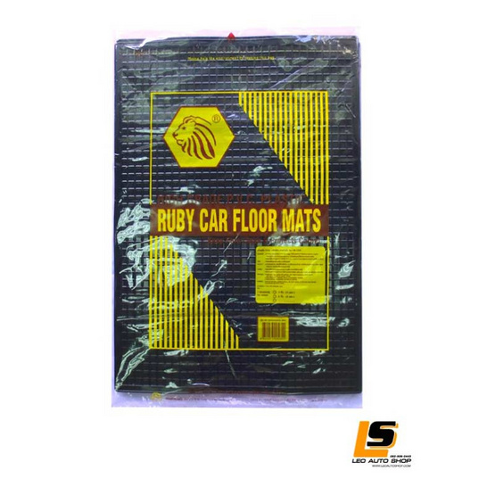 LEOMAX แผ่นเรียบปูพื้นรถยนต์ยางธรรมชาติ แพ็ค 4 ชิ้น (สีดำทึบ) LEOMAX แผ่นเรียบปูพื้นรถยนต์ยางธรรมชาติ แพ็ค 4 ชิ้น (สีดำทึบ)