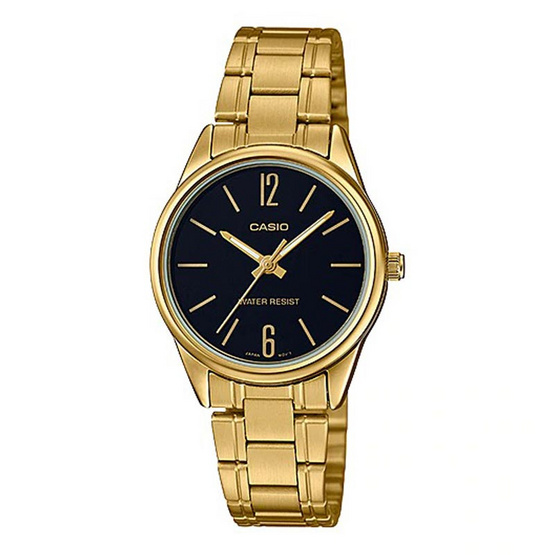 Casio นาฬิกาข้อมือหญิง LTP-V005G-1B Casio นาฬิกาข้อมือหญิง LTP-V005G-1B
