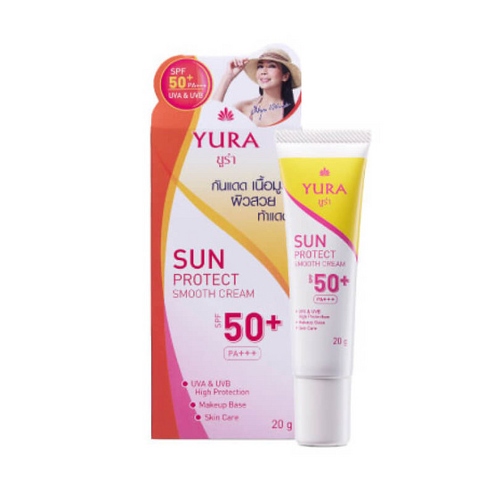 Yura Sun Protect Smooth Cream SPF50+PA+++ 20g. 5 pcs. Yura Sun Protect Smooth Cream SPF50+PA+++ 20g. 5 pcs.
