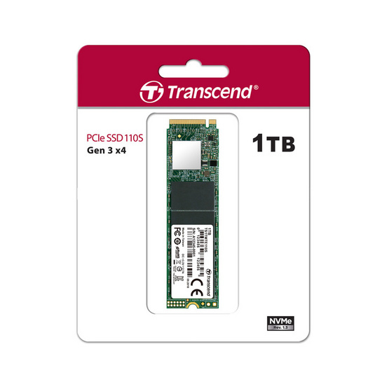 Transcend PCIe NVMe M.2 SSD 1TB (TS1TMTE110S) Transcend PCIe NVMe M.2 SSD 1TB (TS1TMTE110S)
