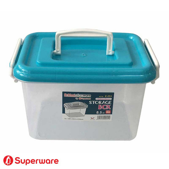 Srithai elianware กล่องบรรจุของ รุ่น E-251 พร้อมฝามีหูหิ้ว ขนาด 8.5 มล. Srithai elianware กล่องบรรจุของ รุ่น E-251 พร้อมฝามีหูหิ้ว ขนาด 8.5 มล.