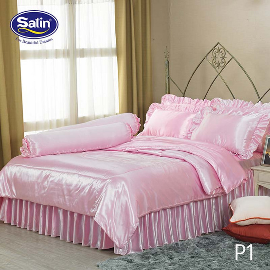 Satin Silk Touch ผ้าปูที่นอนแพรไหม ลาย P1 (ไม่มีระบาย) Satin Silk Touch ผ้าปูที่นอนแพรไหม ลาย P1 (ไม่มีระบาย)