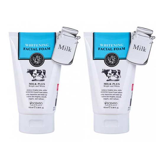 BEAUTY BUFFET MILK PLUS WHITENING Q10 FACIAL FOAM (Pack 2) BEAUTY BUFFET MILK PLUS WHITENING Q10 FACIAL FOAM (Pack 2)