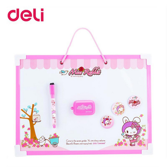 Deli 7801 กระดานไวท์บอร์ดแฟนซี 25x35 ซม. (คละลาย คละสี) Deli 7801 กระดานไวท์บอร์ดแฟนซี 25x35 ซม. (คละลาย คละสี)