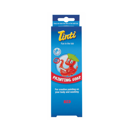 Tinti สบู่ระบายหน้าและตัวสีแดง Tinti สบู่ระบายหน้าและตัวสีแดง