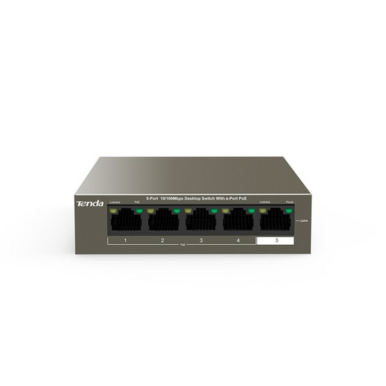 Tenda TEF1105P-4-63W 5 port 10/100 Unmanage Desktop PoE สวิตซ์ Tenda TEF1105P-4-63W 5 port 10/100 Unmanage Desktop PoE สวิตซ์