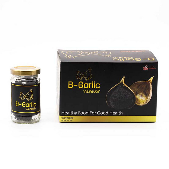 B-Garlic กระเทียมดำ 60 กรัม * 6 ขวด B-Garlic กระเทียมดำ 60 กรัม * 6 ขวด