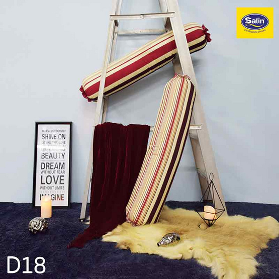 Satin ปลอกหมอนข้าง ขนาด 14x44 ลาย D18 Satin ปลอกหมอนข้าง ขนาด 14x44 ลาย D18