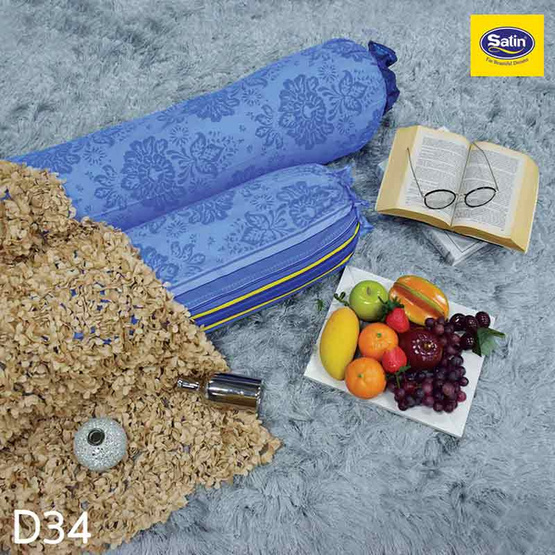Satin ปลอกหมอนข้าง ขนาด 14x44 ลาย D34 Satin ปลอกหมอนข้าง ขนาด 14x44 ลาย D34