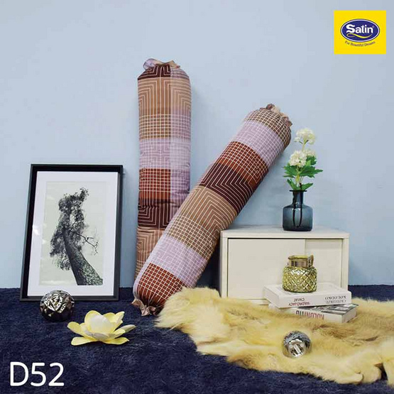 Satin ปลอกหมอนข้าง ลาย D52 Satin ปลอกหมอนข้าง ลาย D52