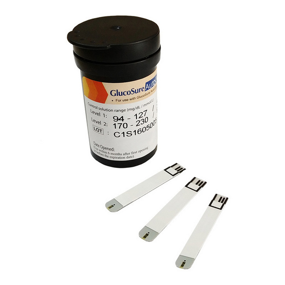 NobleMed แผ่นตรวจน้ำตาลGlucosure Auto25 แผ่น NobleMed แผ่นตรวจน้ำตาลGlucosure Auto25 แผ่น