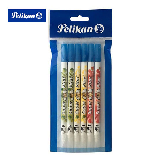 Pelikan ปากกาลบหมึกซึม หัวขนาด F (หัวกลม) บรรจุแพ็ค 6 ด้าม Pelikan ปากกาลบหมึกซึม หัวขนาด F (หัวกลม) บรรจุแพ็ค 6 ด้าม