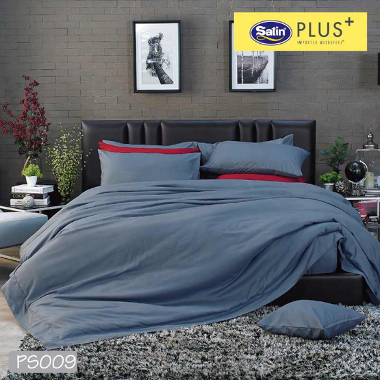Satin Plus ผ้าปูที่นอน PS009 Blue Stone Satin Plus ผ้าปูที่นอน PS009 Blue Stone